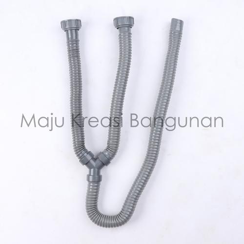 Jual Selang Afur BCP 2 Cabang Cuci Piring Bak Sink Abu Dua Lubang ...