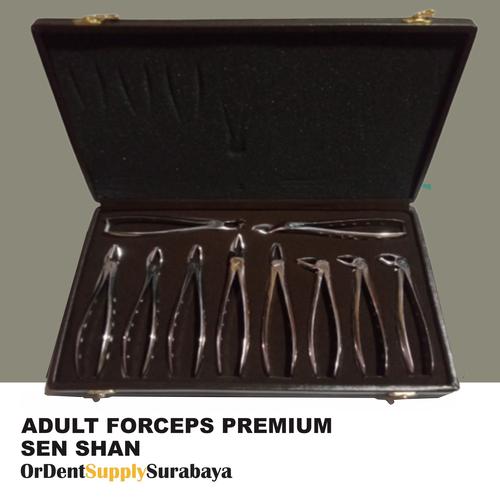 Jual Tang cabut gigi dewasa premium semi titanium 10 pcs se shan Kota