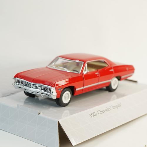 1967 CHEVROLET IMPALA Rouge Kinsmart Voiture Jouet Modèle 1/43 Echelle - Foto 11