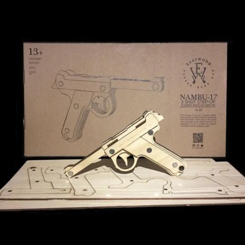 Jual Nambu17 semi automatic woden rubber band gun by eastwood gun Sudah jadi, Diy Jakarta