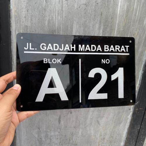 Jual nomor rumah akrilik | papan nomor pintu kos | papan nama rumah