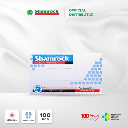 Jual Shamrock Latex Exam GlovesPowder Free / Sarung Tangan Latex