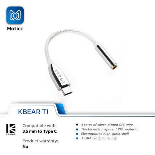 Jual KBEAR T1 Decoding Cable Type-C 3.5mm Lightning 3.5mm Audio DAC AMP ...