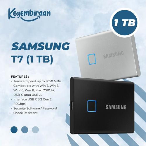 Jual Samsung External SSD Portable SSD T7 1TB Baru Garansi