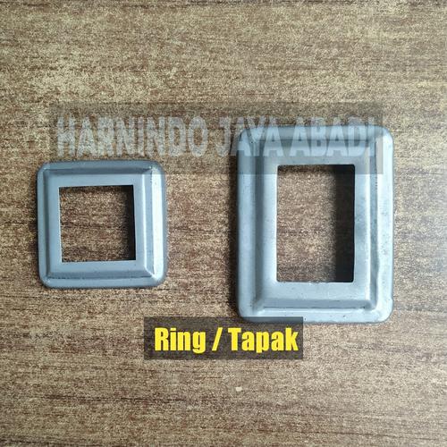 Jual Tapak Ring Hollo pagar 4x4 4x6 / Ring besi Hollow - 4x4 - Kota