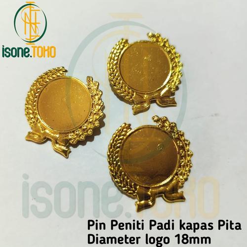 Pin Pembeda Jual Pin Padi Kapas Pita 18mm Pin Kegiatan Organisasi Pin Peniti Magnet ...