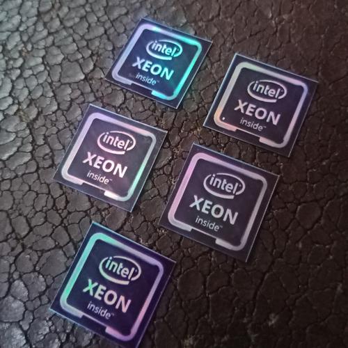 Jual Intel xeon inside stiker laptop komputer platinum series hologram ...