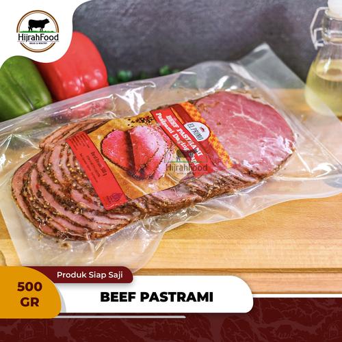 Promo Beef Pastrami Sliced Smoked & Seasoned Daging Sapi Pastrami