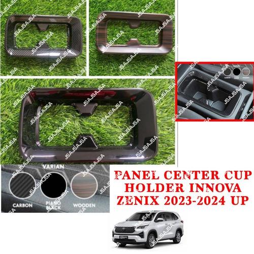 Jual Panel Center Cup Holder Innova Zenix 2022 2023 2024 Hitam Wood