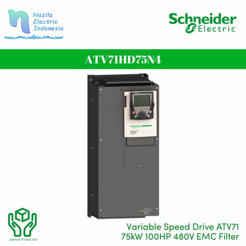 Jual Schneider ATV71 ATV71HD75N4 75 kW 100 HP 480V EMC Filter Original