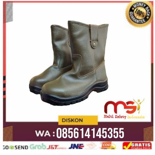 Jual Sepatu safety krusher texas Brown original / Safety shoes krusher