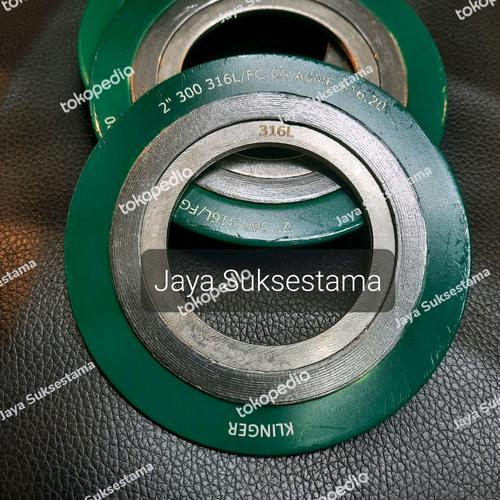 Jual Spiral Wound Gasket 2" inch ANSI 300 SS 316L 300 Klinger Original
