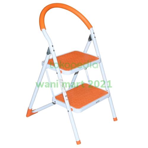Jual tangga lipat besi 2 step krisbow , tangga lipat 2 anak tangga