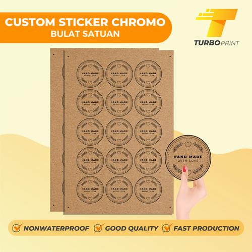 Jual Cetak Stiker Kraft Bulat Satuan - Sticker Label Kemasan & Thank ...