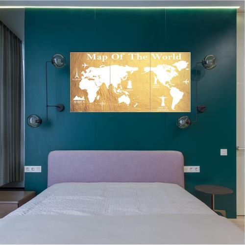 Jual hiasan dinding kayu World Map Peta Dunia dinding rumah ukuran ...