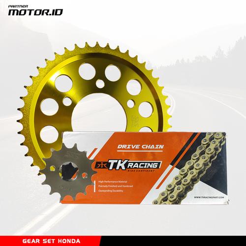 Jual Gear Set SSS Gold New CB150R / CBR150R Rantai TK Racing ORing 428