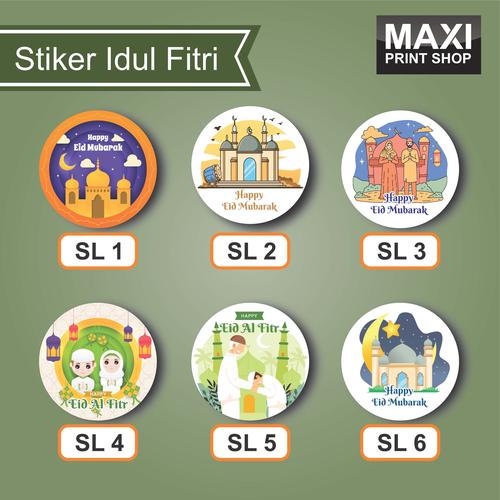 Jual Sticker Idul Fitri/Lebaran Kota Tangerang Selatan Maxi Print