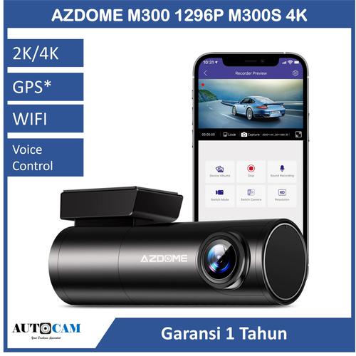 Promo AZDOME M300 1296P 2K Voice Control WiFi GPS Parking Monitor Dashcam  M300, TanpaMicroSD di Dashcamera Tokopedia