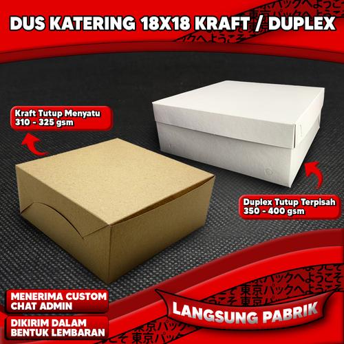 Promo KATERING BOX TEBAL 325 GSM /KOTAK NASI KRAFT/KATERING BOX/DUS