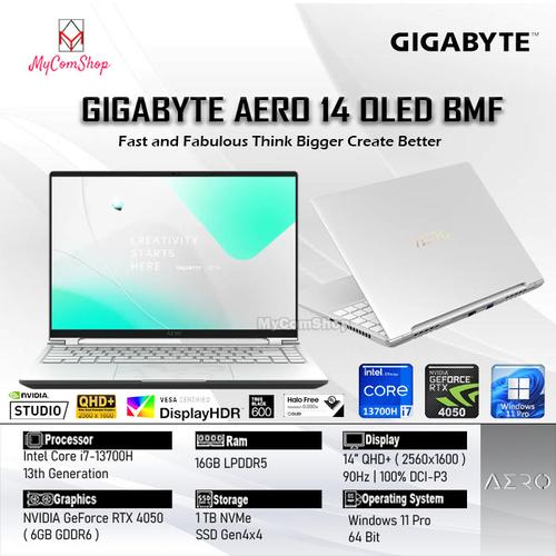 AERO 14 OLED P4EF ノートPC（GIGABYTE AERO 14 OLED BMF i7-13700H 