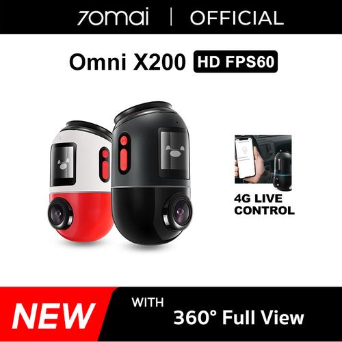 Promo 70mai Dash Cam Omni X200 360° Full View 4G Connect HD 1080P FOV ...