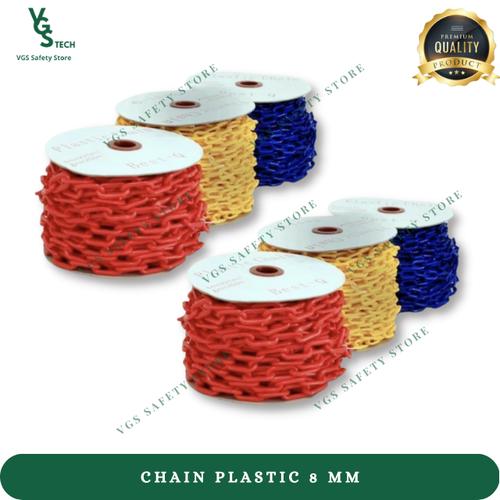 Promo Chain Plastic Rantai Plastik Plastic Chain PVC 8mm - Kuning, 25 ...