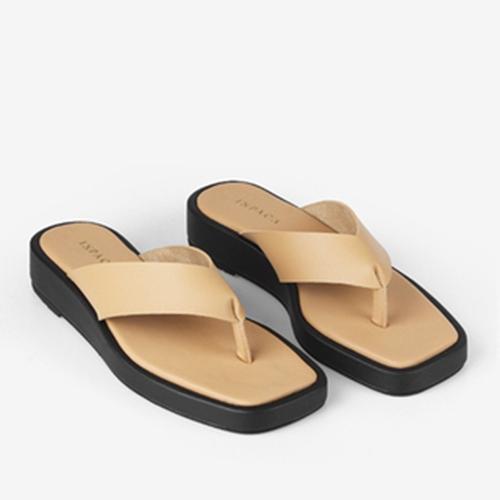 Jual INPACA Miller Latte Platform Thong Jepit Slip On Sandals