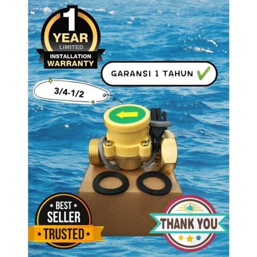 Jual Water Flow Switch Pompa air 3/4" x 1/2" Saklar Otomatis pompa air