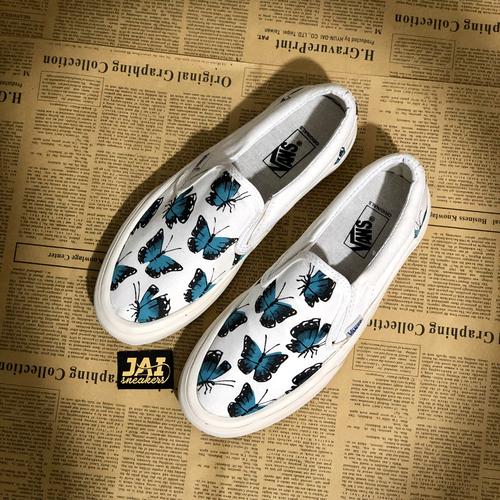 Jual Sepatu vans slipon raplh steadman butterfly Tuna, 42 Kota