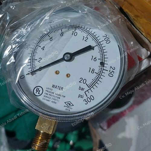 Jual PRESSURE GAUGE FIRE PROTECTION 4"INCH 300 PSI Jakarta Pusat Cv