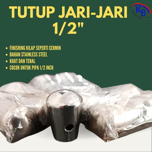 Jual Tutup pipa jari-jari / Tutup profil 1/2