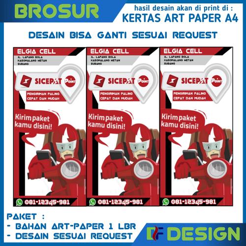 Jual PAKET CETAK DAN DESAIN BROSUR - KERTAS ART PAPER A4 - Kota Bandung