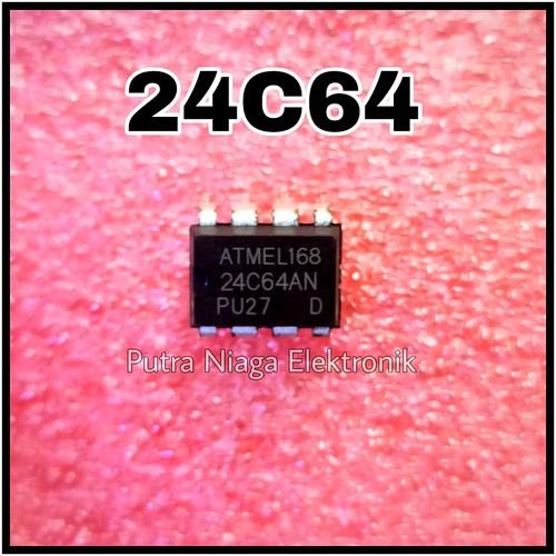 Jual ic 24C64 Dip 8 pin 24C64N / 24C64A / 24C64AN Eeprom Memory 64Kbit ...