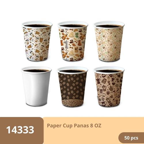Jual Paper Cup Okey 8 Oz 1 Pack isi 50 Pcs / Gelas Kertas Kopi Tahan ...