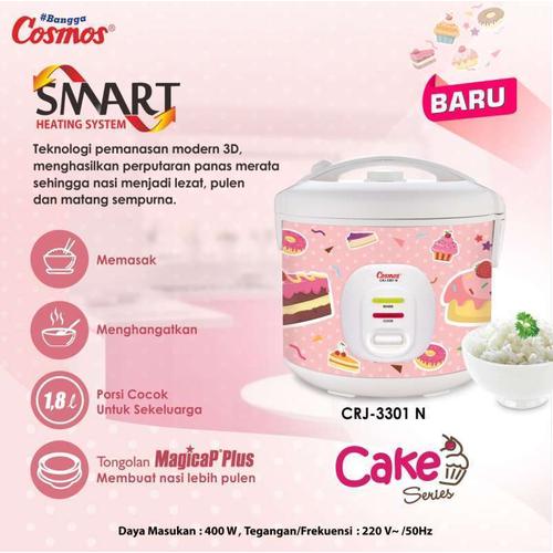 Jual MAGICOM / RICE COOKER COSMOS CRJ 3301 NC CAKE SERIES - Kota ...
