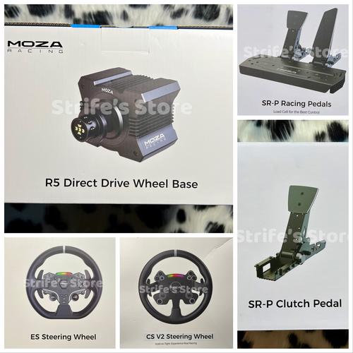 Jual Moza Racing Set (R5+ES/CS+SRP 3 Pedals) Direct Drive SRP With