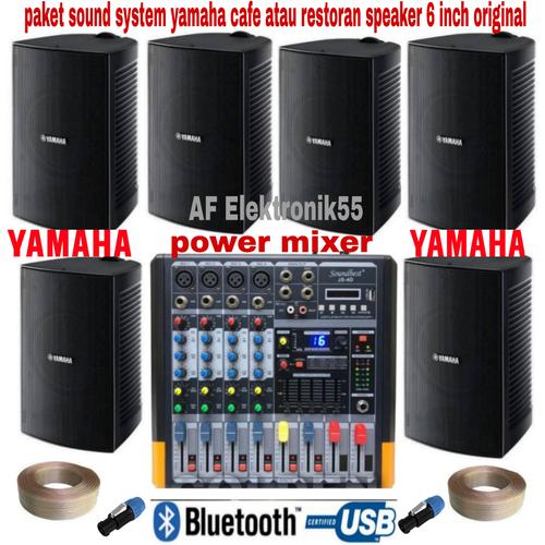 Jual Paket Sound System Yamaha 6 Unit Speaker Yamaha + Power Mixer