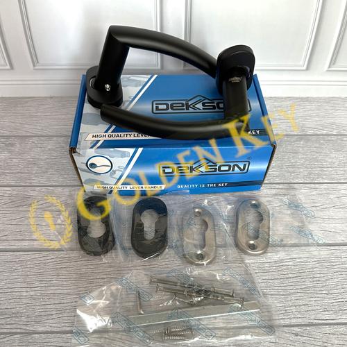 Jual Handle Dekkson Dekson LHTR 0820 Oval Pintu Aluminium Black Hitam