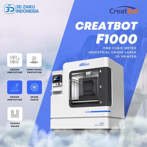 Jual 3D Printer Creatbot F1000 Ultra Big Size 1x1x1 Meter Dual Color Hotend Jakarta Barat 3D