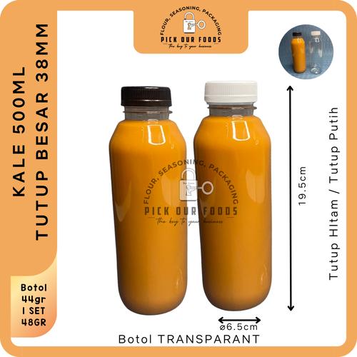 Jual Botol Kale Plastik 500 ml (Round/Bulat) / Botol Kopi SUPER TEBAL ...