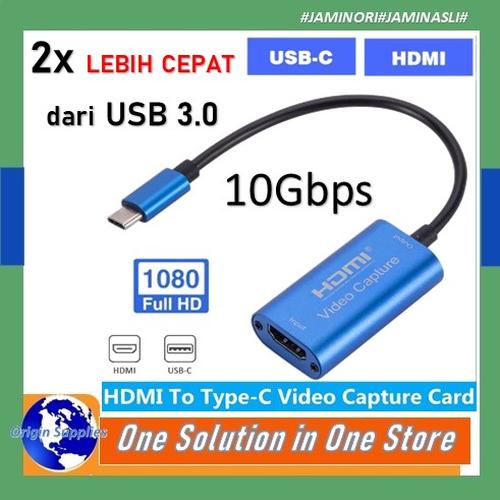 Jual Video Capture Card HDMI Support HD 1080p/60fps USB Type C - Kota ...