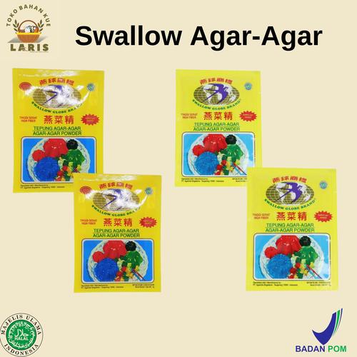 Jual Swallow Agar-Agar Powder 7Gr (Tersedia 2 Warna) - Hijau, Box ...