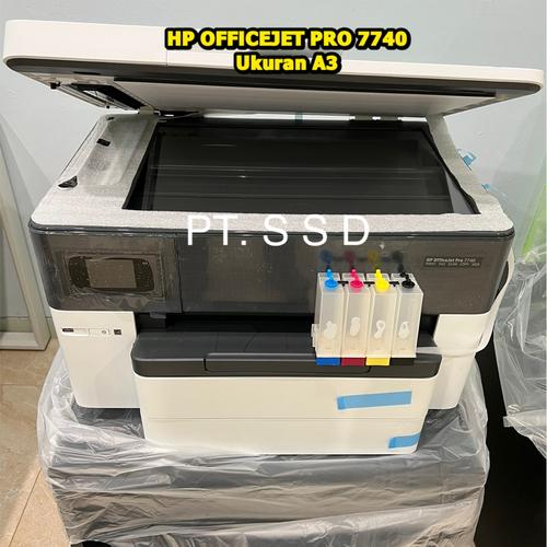 Jual HP OFFICEJET PRO 7740 A3 COLOR MODIF CHIPLESS DAN INKTANK Kota