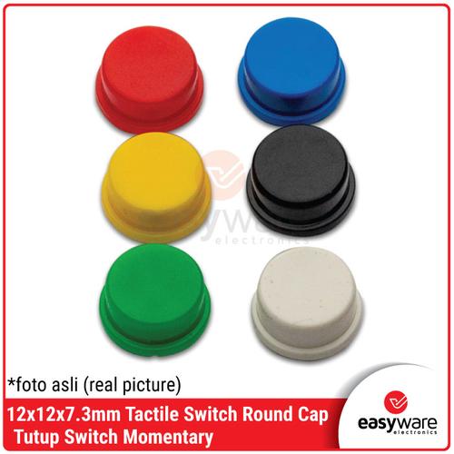 Jual Cap Tactile Switch Push Button 12x12x7.3mm Tutup Push Button Knop