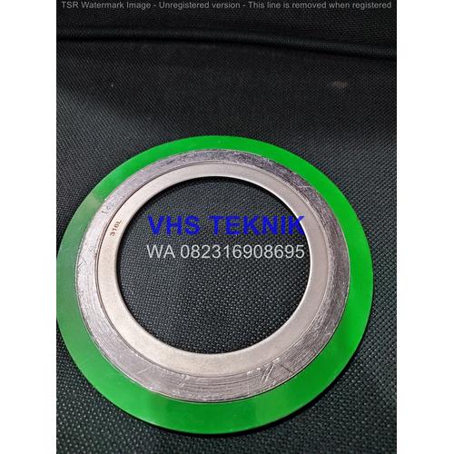 Jual SWG SPIRAL WOUND GASKET KLINGER 4 INCH ANSI 150 LB SS316L Kota