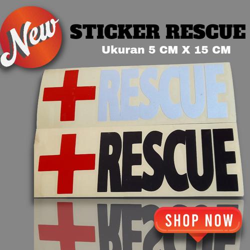 Crash Rescue Sticker Jual stiker Motor rescue ambulance Ukuran 5 x 15 Cm - Kab. Tasikmalaya ...