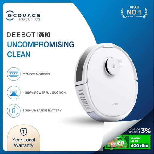 Promo Ecovacs DEEBOT N10 Robot Vacuum Cleaner Sapu Pel Vakum Penyedot