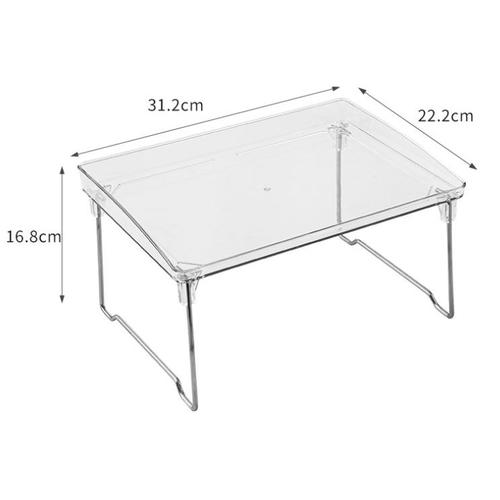 Jual Rack Table Transparan Rak Storage Rack Putih Rack Aesthetic