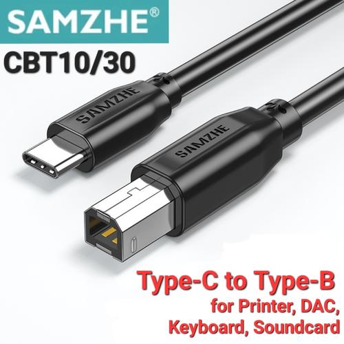 Jual SAMZHE CBT Type-C to Type-B Cable for Printer, DAC, Keyboard USB 2 ...