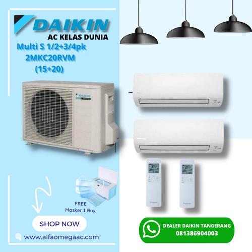 Jual AC Daikin Multi S 1/2+3/4pk 2MKC20RVM(15+20) #Acmurah #Tangerang ...